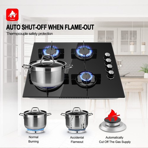 60cm 4burner gas hob built - 4burner,