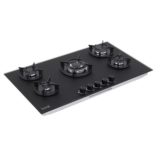 Baridi 90cm gas hob - gas, black
