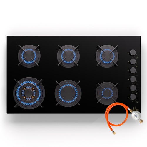 Gas hob 6 burners - 80,