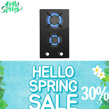 30 cm Gas Cooktop Black