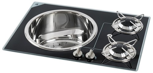 Black glass ring - hob, +