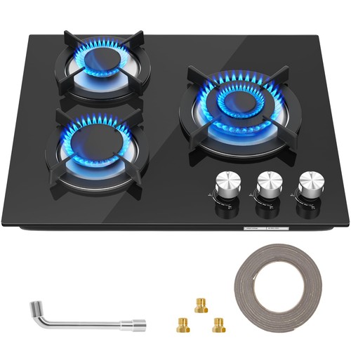 Gas hob burners - built, in