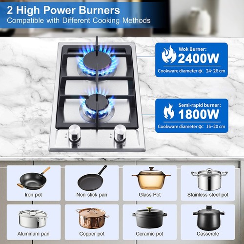 Sndoas gas hob burners 30cm - 2,